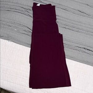 lululemon Burgundy/Merlot High-Rise groove nulu flared pants. Worn twice